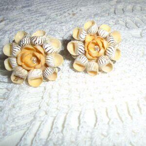Vintage sea shell earrings